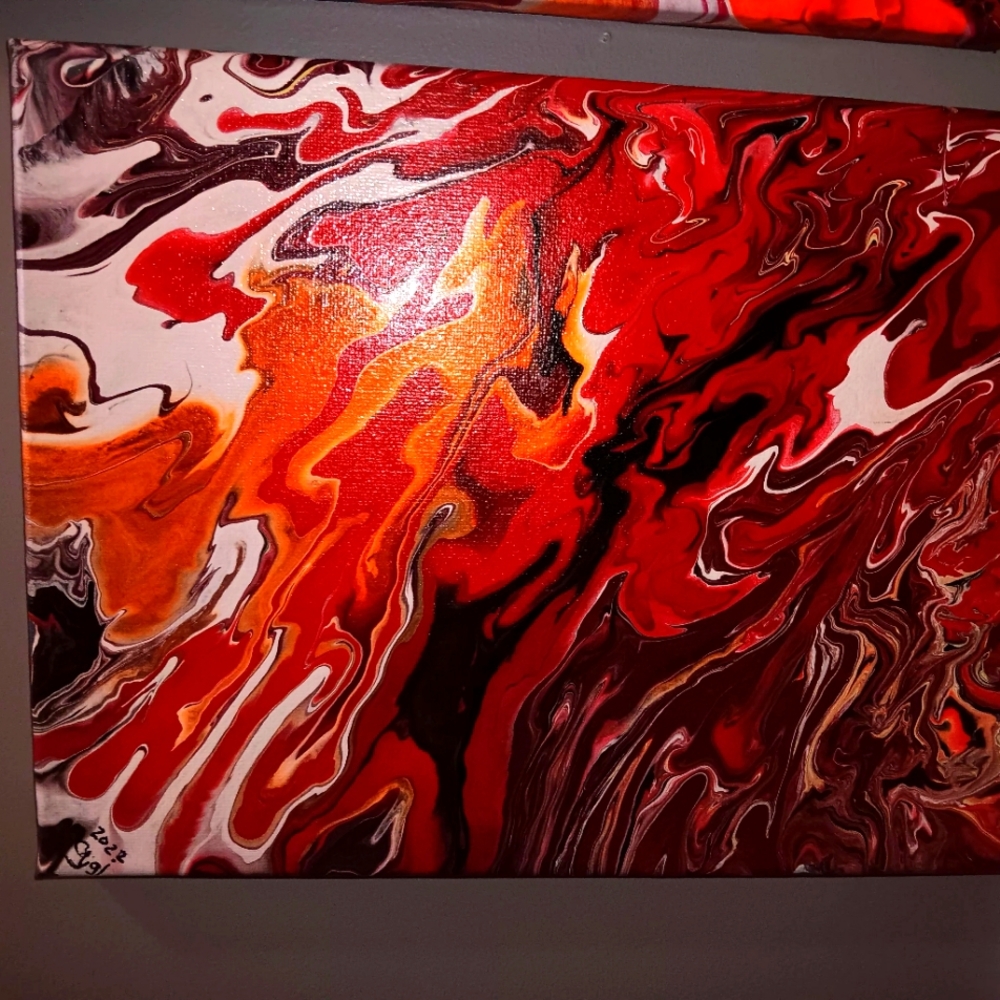 Custom pour painting